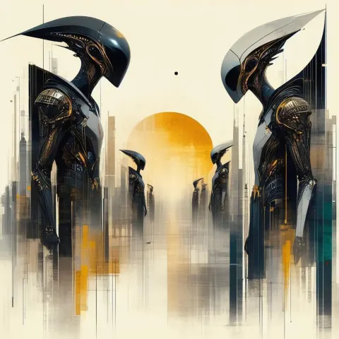 Art Deco Fashion Amid an Alien War
