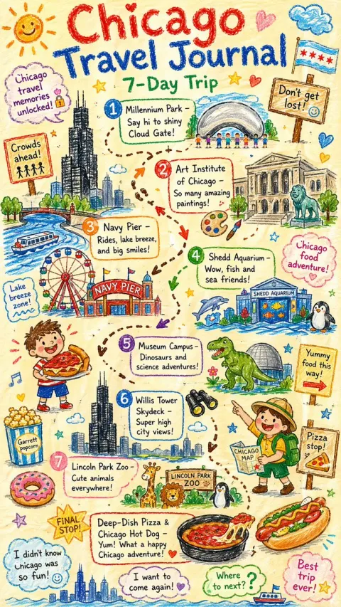 Crayon Style City Travel Journal