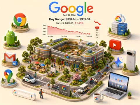 Isometric 3D Scene With Live Stock Data