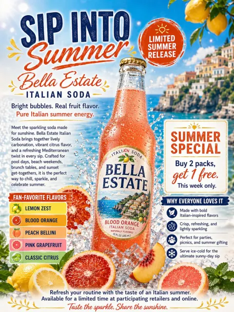 Italian Soda Summer Banner Ad