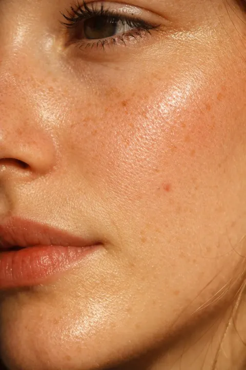 Extreme Macro Close Up of a Face