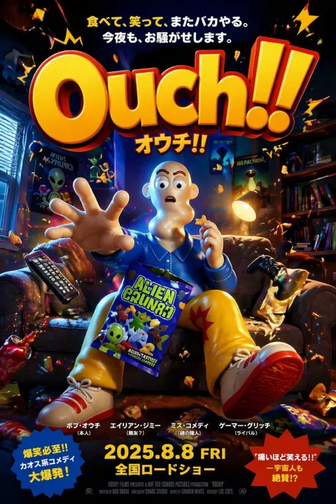 Ouch Fictional Cartoon Anime Poster