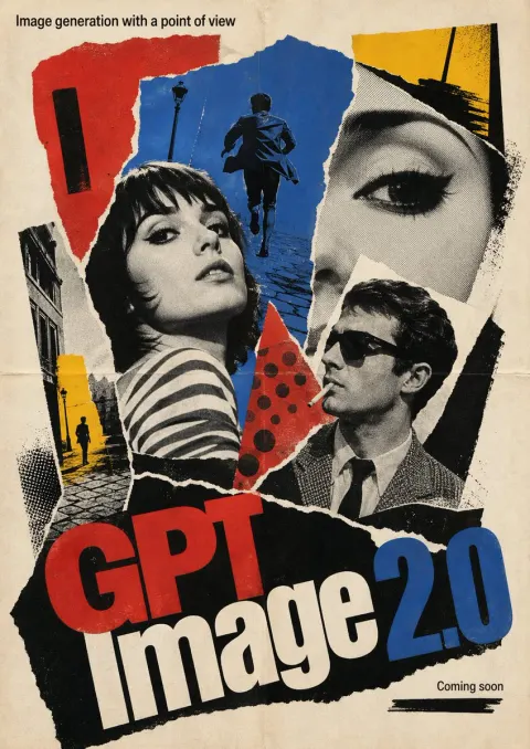 1960s French New Wave Theatrical Poster