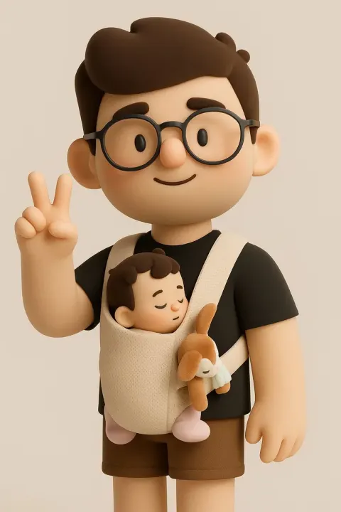 3D Cartoon Boy Digital Illustration
