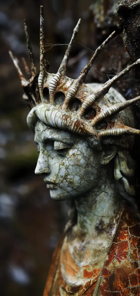 Mollusk-inspired Statue of Liberty sculpture design