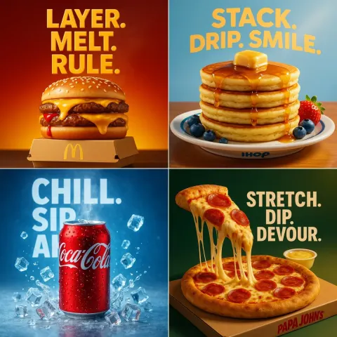 3D Hyperrealistic Food Advertisement, Visual Feast