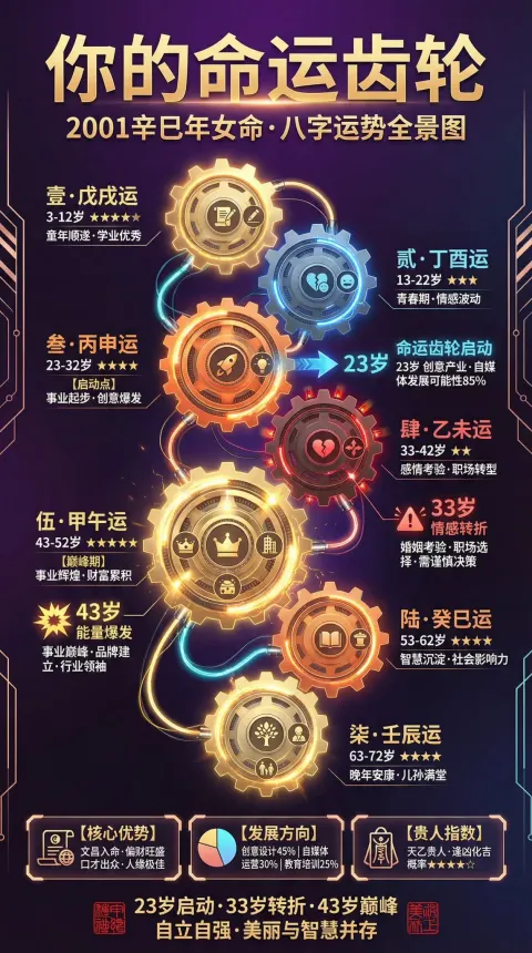 Astrological Fortune Long Image: Your Fate Gear