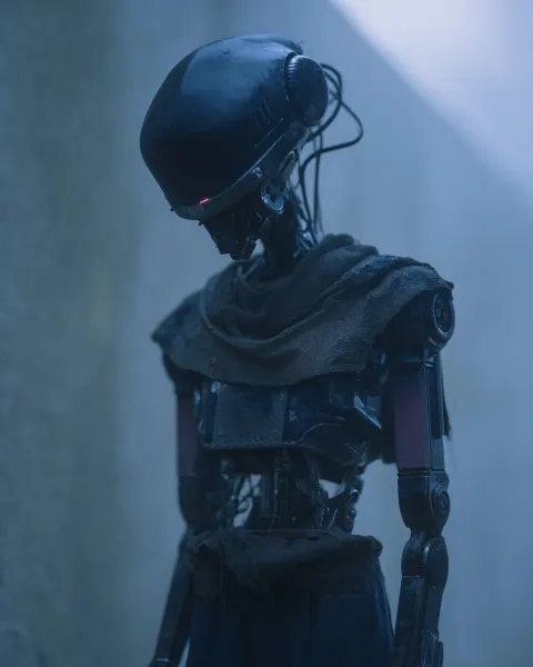 Battle Droid Contemplative Portrait