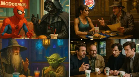 Casual Chat in Fast Food