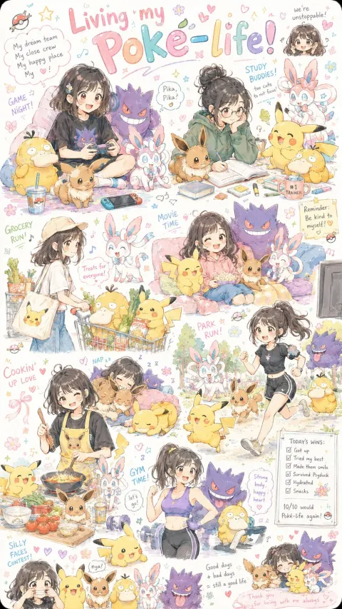 Chaotic Pokémon Daily Life Sketchbook
