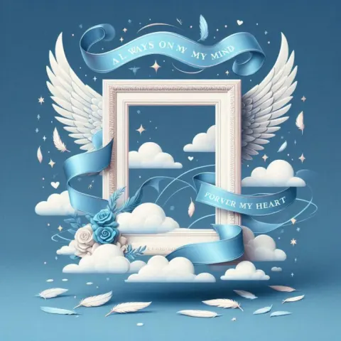 Floating 5×7 Picture Frame Above Clouds