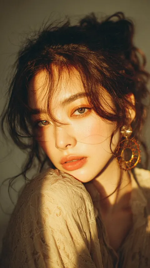 Cinematic Golden Hour Female Portrait