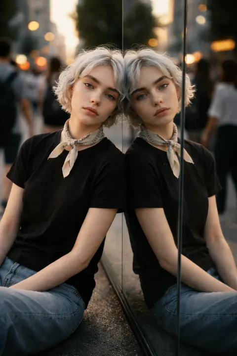 Cinematic Portrait: Golden Hour Woman