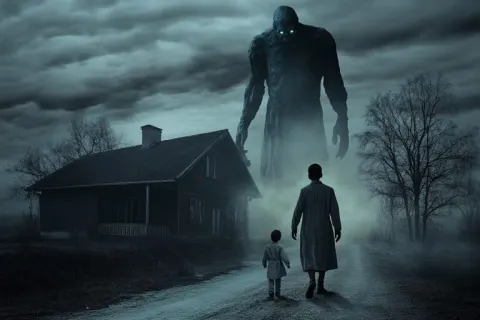 Ghostly Figure Haunting Twilight Shadows