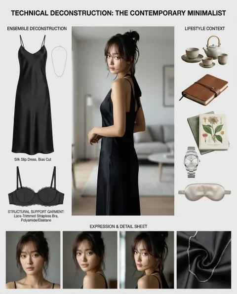 Create a Comprehensive "Wardrobe Deconstruction and Style Profile" Collage Based on an Uploaded Image