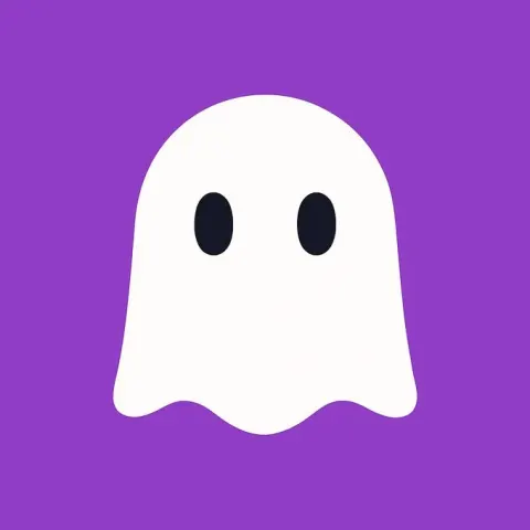 Cute Cartoon Ghost as the Main Subject