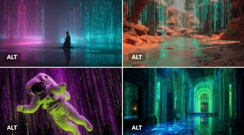 Cyber Matrix Dreamscapes: Future Art Fusion