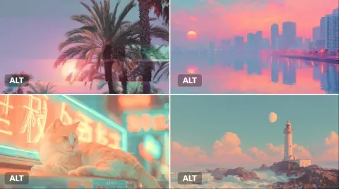 Dreamlike Vaporwave Distortion Render