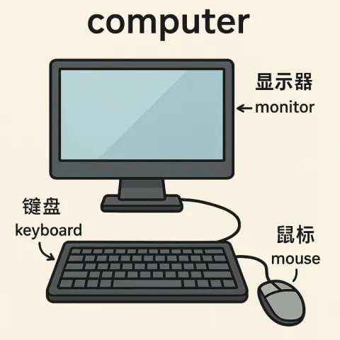 English Vocabulary Flashcard Master: Computer Theme Expansion Image
