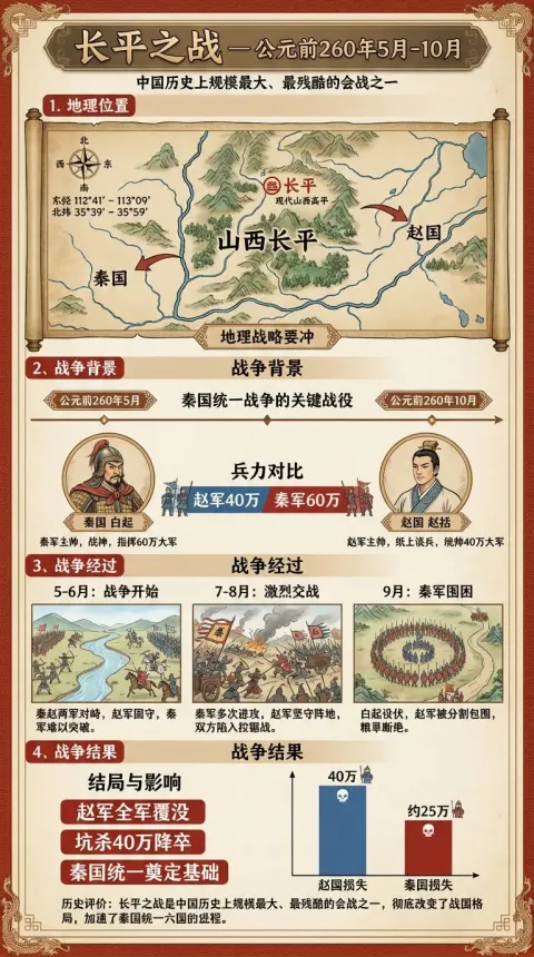 Event Illustrations from May to October 260 BC in 112°41'E to 113°09'E, 35°39'N to 35°59'N