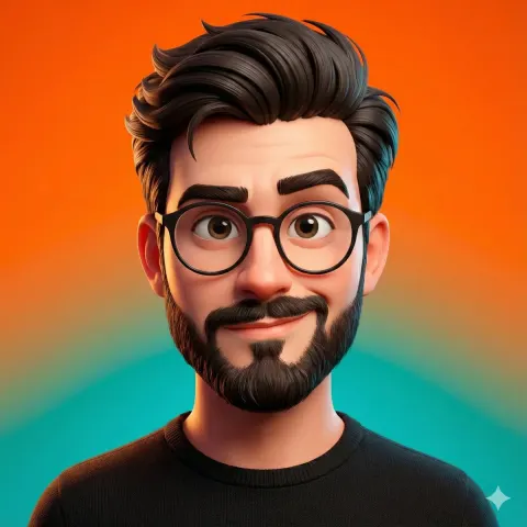 Exaggerated 3D cartoon portrait of the person in the uploaded image, with unique style and bold colors