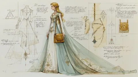 Fashion Designer's Inspirational Sketch