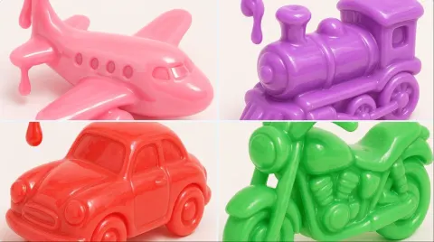 Glossy Slime Material 3D Render