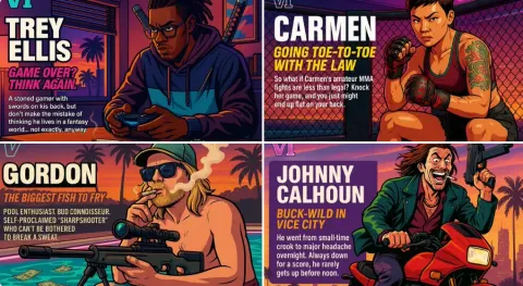 GTA VI Character Sheet Creative Design