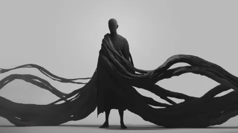 Minimalistic Dystopian Sculptures of Fallen God