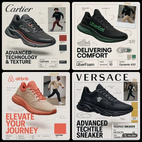 High-end Brand Footwear Ad Design