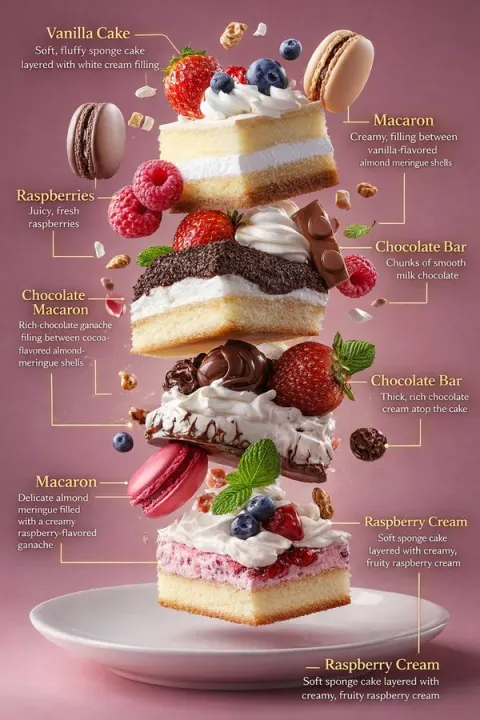 High-End Food Photography with Editorial Infographic Overlays