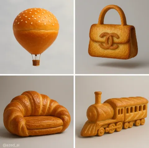Highly Realistic Bread Sculpture