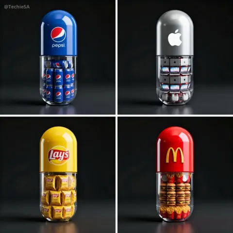 Hyper-realistic 3D Render of a Large Capsule-shaped Container