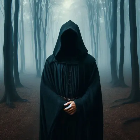 Mysterious Faceless Nobody Concept Portrait Artwork