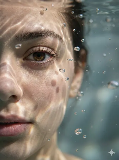 Hyper-Realistic Underwater Macro Portrait