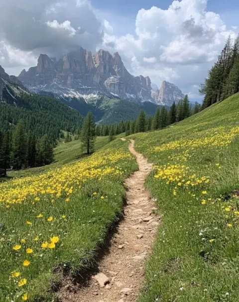 Hiking Trail Dolomites Italy Unsplash