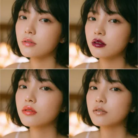 Korean Woman Emotional Narrative Portrait Collage