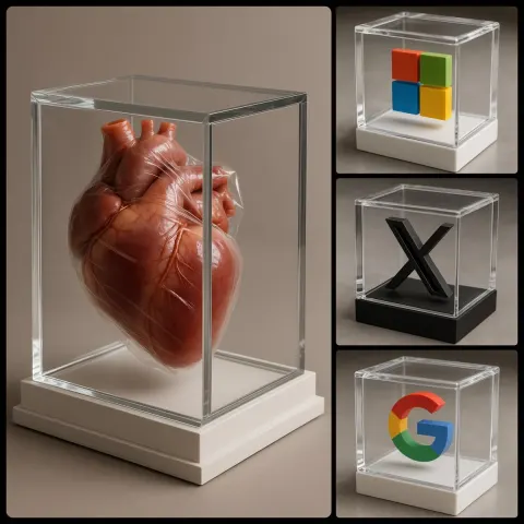 Luxurious Transparent Box with Photorealistic 3D Object
