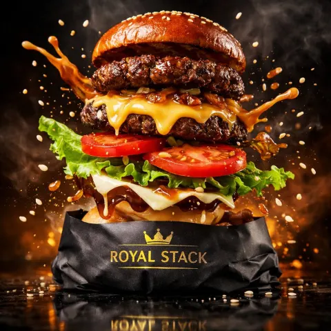 Luxury Burger High-Speed Photography Art