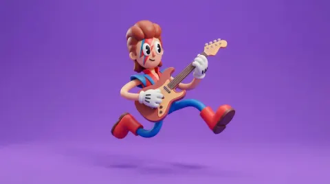 Modern Stylized 3D Rubberhose Character