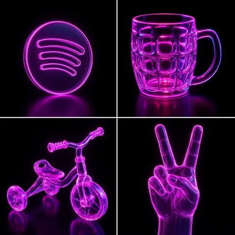 Neon Glass Glow Recreated