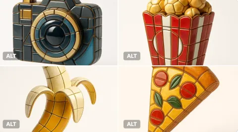 Render Any Emoji as Luxurious Enamel Mosaic 3D Sculpture