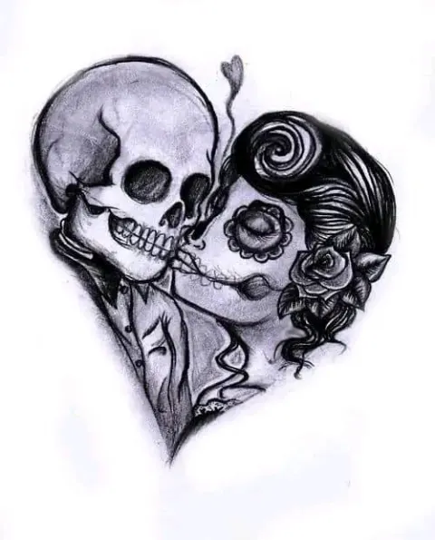 SVG: Skull Heart