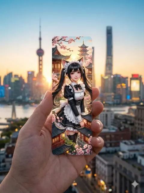 Surreal Bookmark Held in Hand
