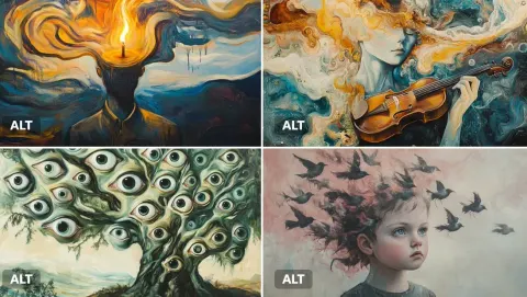 Surreal Oil Dreamscapes