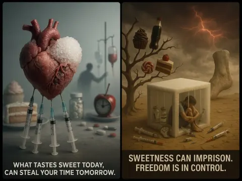 Surrealistic Image about Diabetes