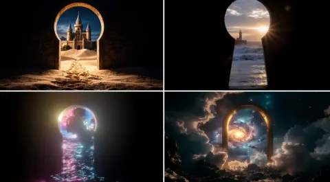 Through Material Keyhole to Mythical World