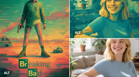 Transform Image into Surreal Geometric Digital Illustration