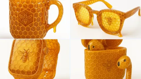 Transparent Honeycomb Transformation Object