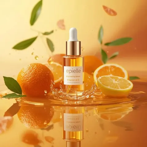 Ultra-High-End Skincare Product Photography with Citrus Elements